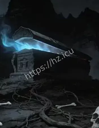 矿工拍到棺材上